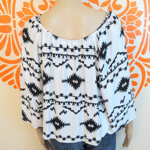 B.B. Dakota South West Batwing Blouse XS - Picture 4 of 4